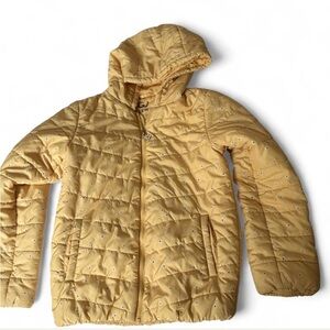 Yellow Quilted Hooded Jacket for 6-8 y.o